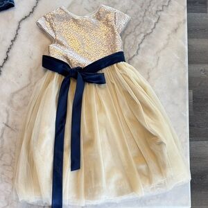 Elegant Champagne Kids Dress